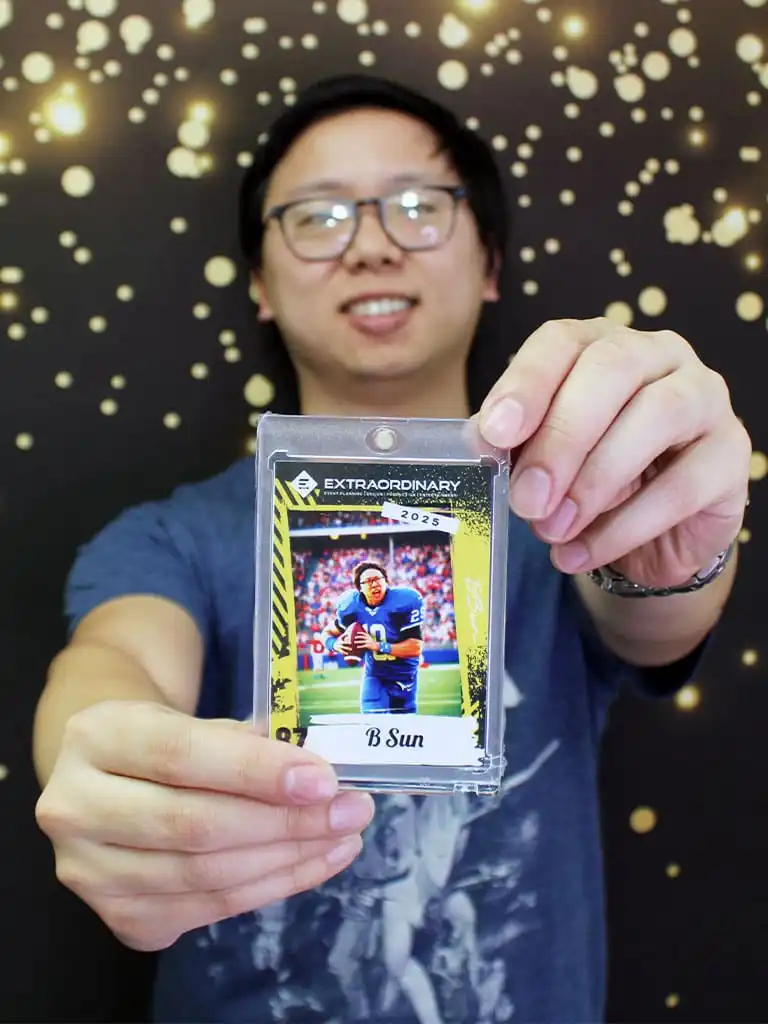 custom trading card photo booth 1